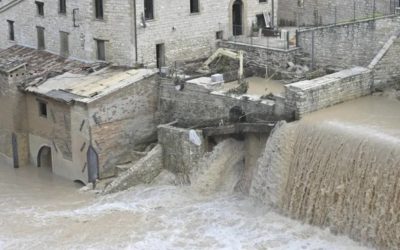 Floods after fires in Italy.
